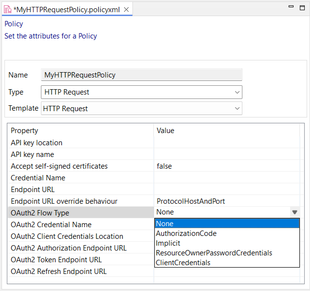 http request policy