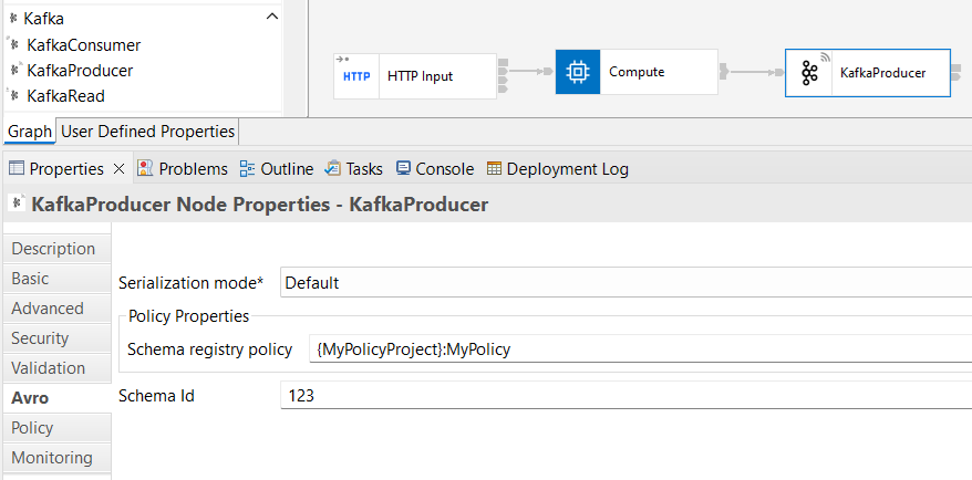 kafka node config